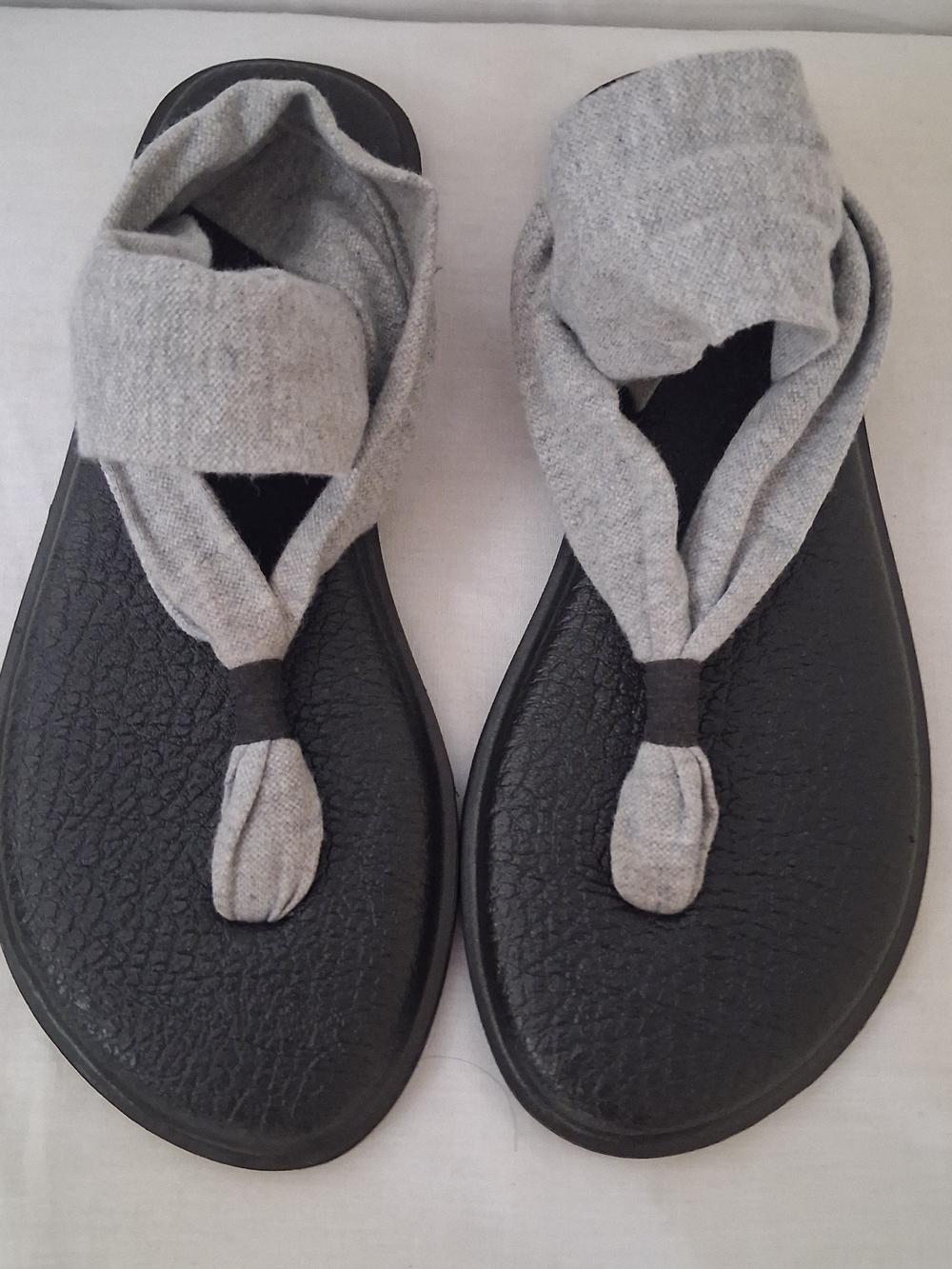 Sanuk Yoga Sling 2 Sandals Heather Grey Black SWS10001 Womens 7